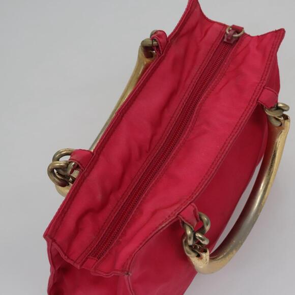 PRADA Hand Bag Nylon Pink - Picture 6 of 9